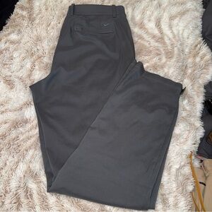 Nike Gray Golf Active Sports Chinos Versatile Cotton-Blend
